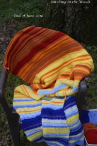 June 2016 temperature shawl full length