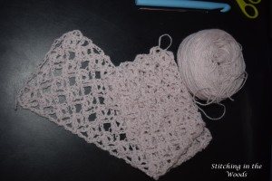 Sybil scarf in Pearl Pink