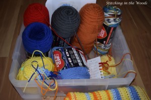 Temperature yarn box, only colors not pictured are Light Blue and Lavender.