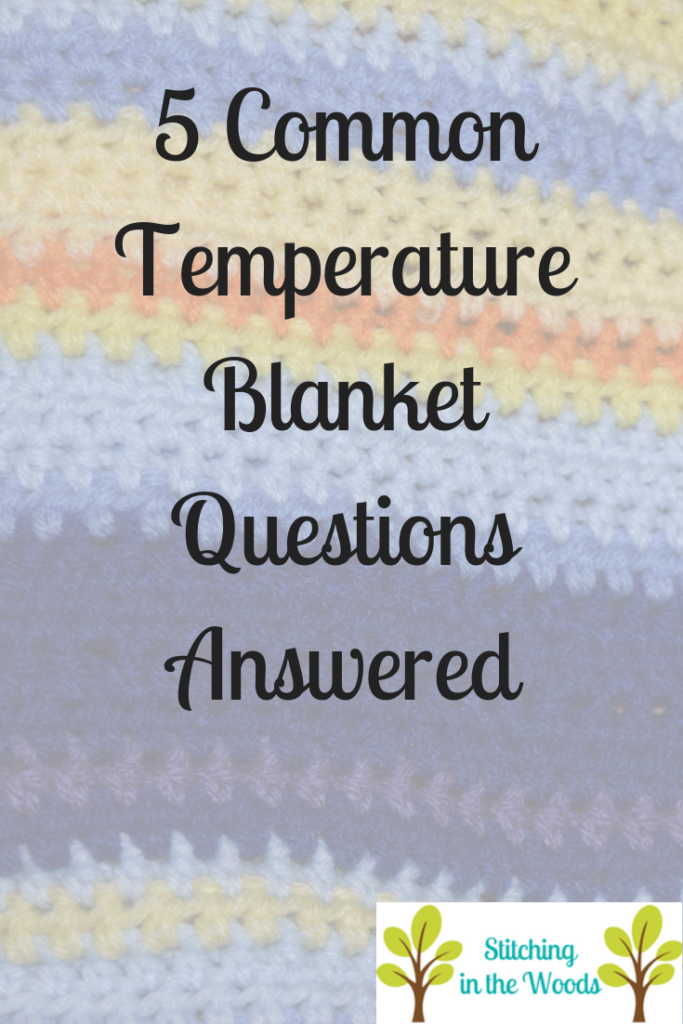 5 common temperature blanket questions answered with temperature project background and site logo