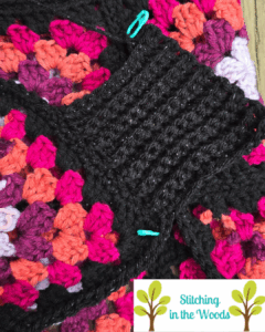 granny squares with a started border